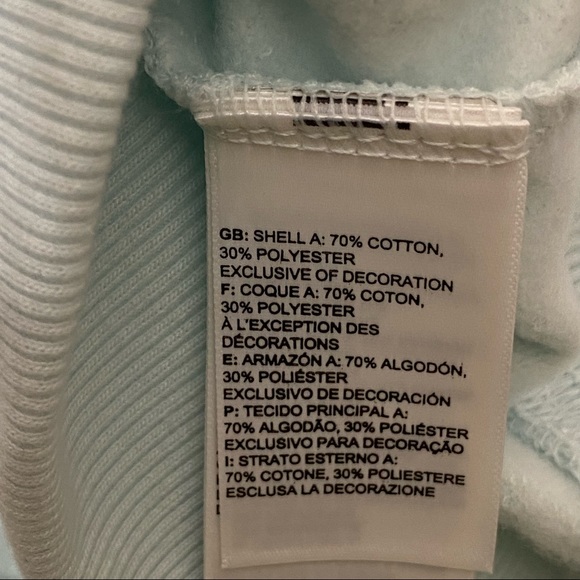 NWT NORTH FACE Pullover ice blue hoodie size medium - Picture 6 of 7